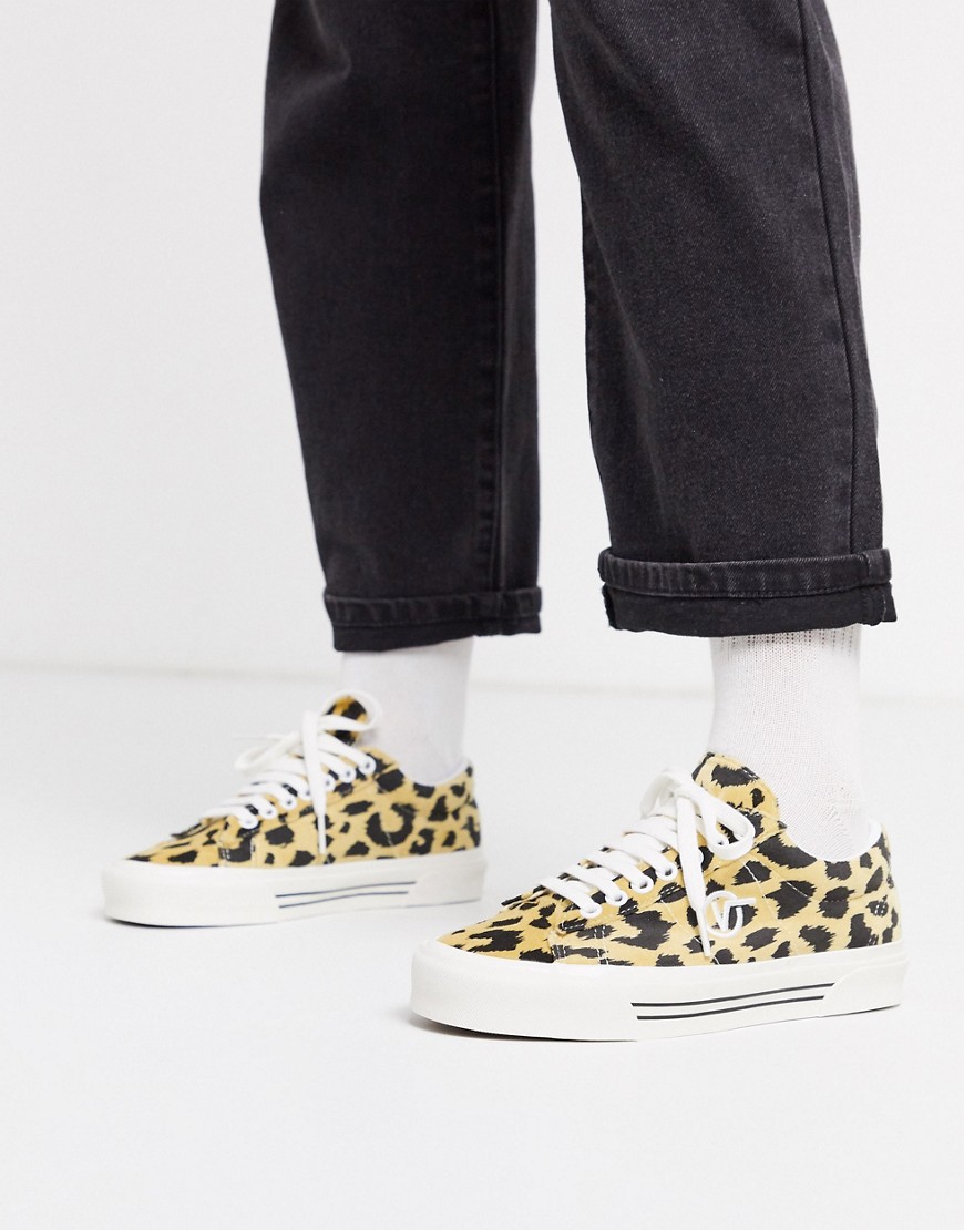 Vans – Anaheim Sid DX – Leopardmönstrade sneakers-Flerfärgad
