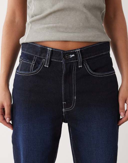 Vans - Annabelle - Pantalon droit en jean - Moutarde héritage, 5 de 5