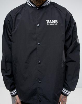 vans black bomber jacket