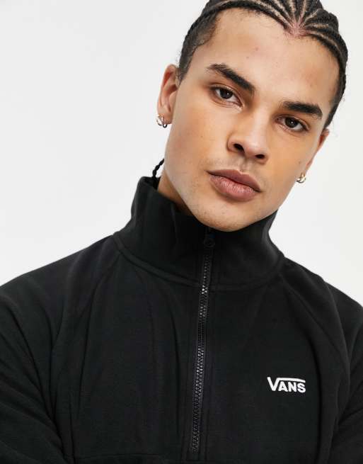 Vans - Arctic - Pile polar nero con zip corta - In esclusiva per ASOS 