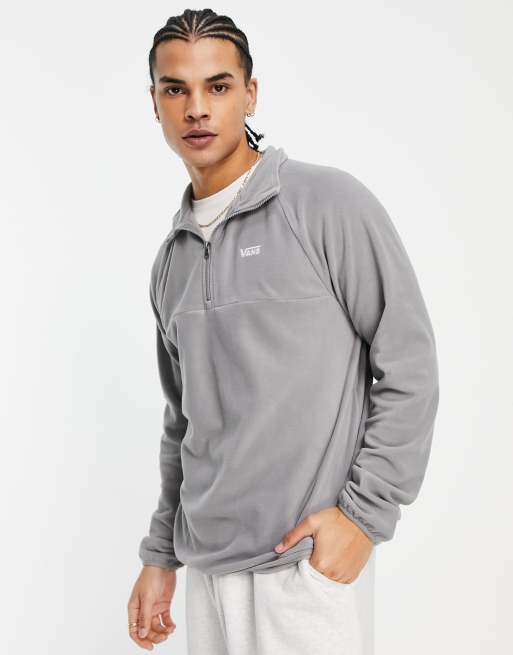 Vans Arctic polar fleece quarter zip in grey