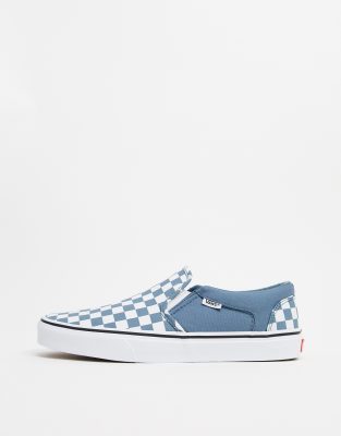 vans damier bleu