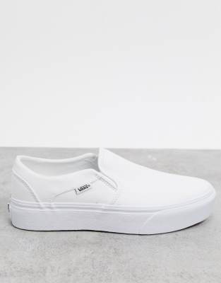 vans white asher