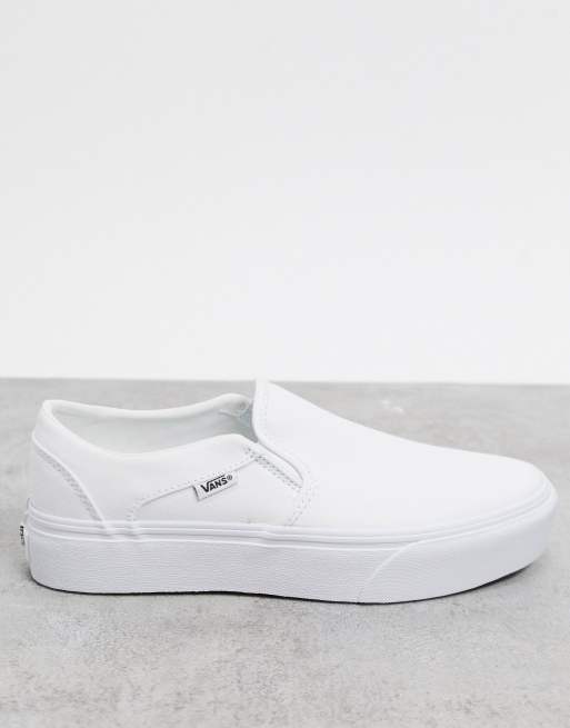 Asher store white vans