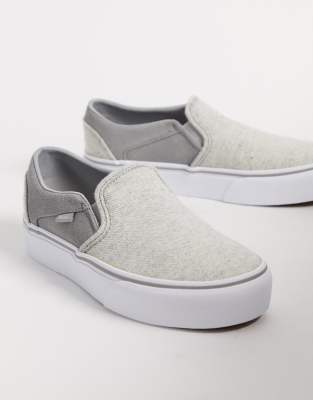 vans asher platform slip on