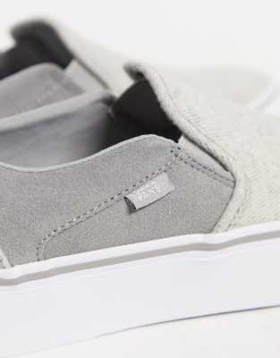 vans asher platform grey