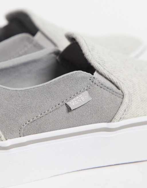 Vans asher store slip on grey