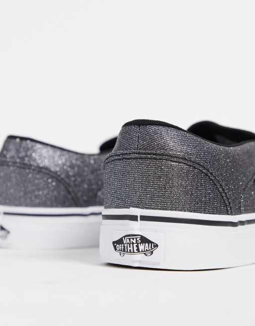 Black best sale glitter vans