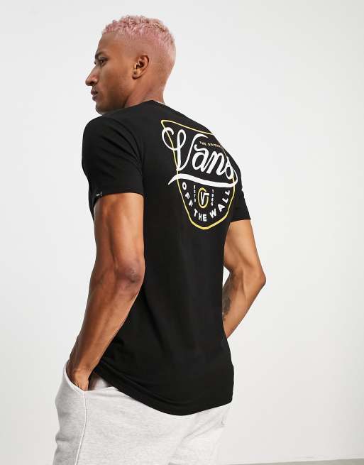 Vans - Atrium - T-shirt met print op de achterkant in zwart