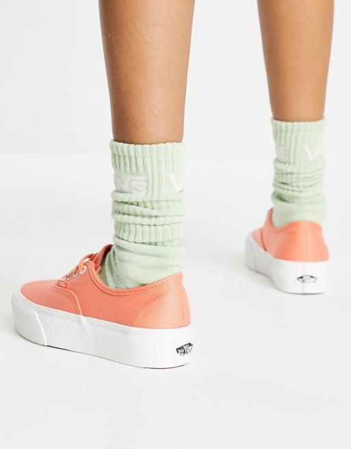 Vans plateforme shop rose pale