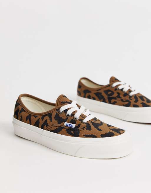 Vans Authentic 44 Anaheim leopard print sneakers ASOS