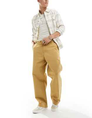 Vans authentic baggy chino trousers in light tan