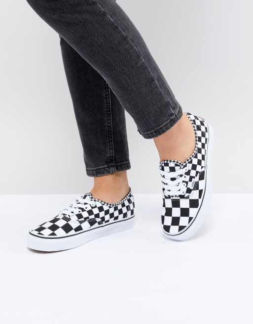 vans damier multicolore