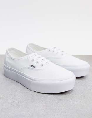 vans a plateforme blanche