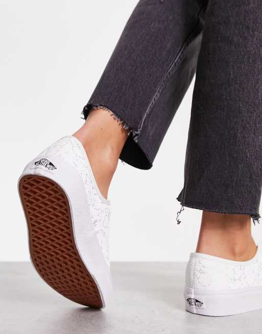 Vans authentic shop femme argent