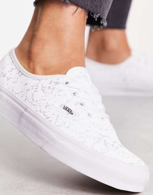 Vans authentic on sale femme argent