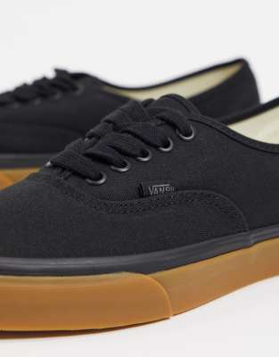 vans noir semelle marron