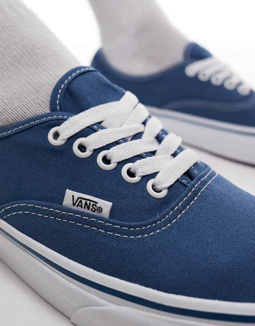 Vans bleu et blanc sales