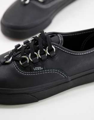 vans authentic cuir noir