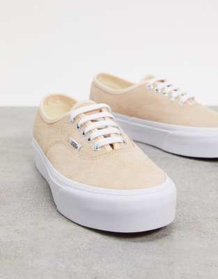 vans beige grosse semelle