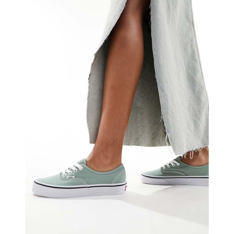 vans authentic femme verte