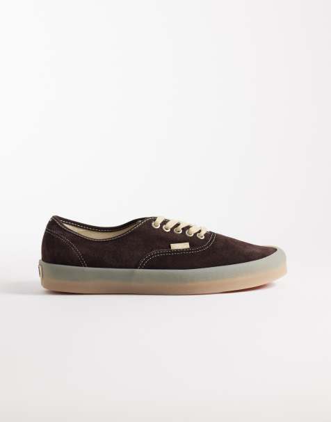 Vans Authentic - Brune sneakers med gyldenbrun sål - view 1