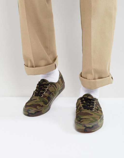 Camo vans clearance authentic