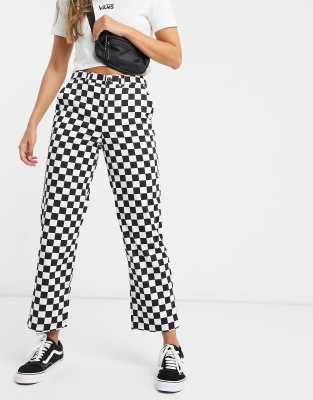 vans checkerboard trousers