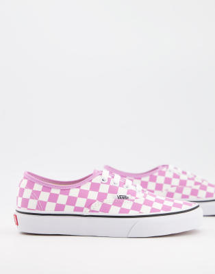 pink checkered vans