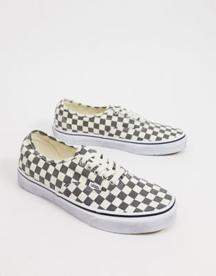 vans authentic checkerboard black and white