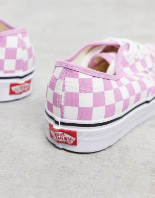 all purple checkered vans