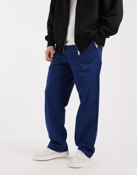 Vans Authentic chino loose pant pants medium blue in deep indigo