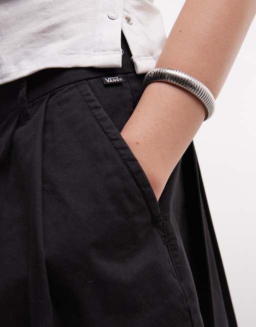 Vans Authentic chino minirok in zwart, 3 van 5