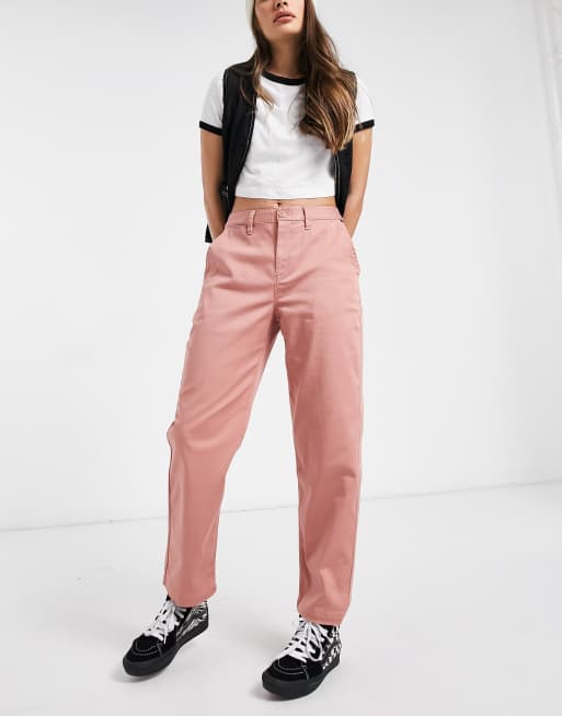 carrera En la madrugada Cuatro Vans Authentic chino pants in pink | ASOS