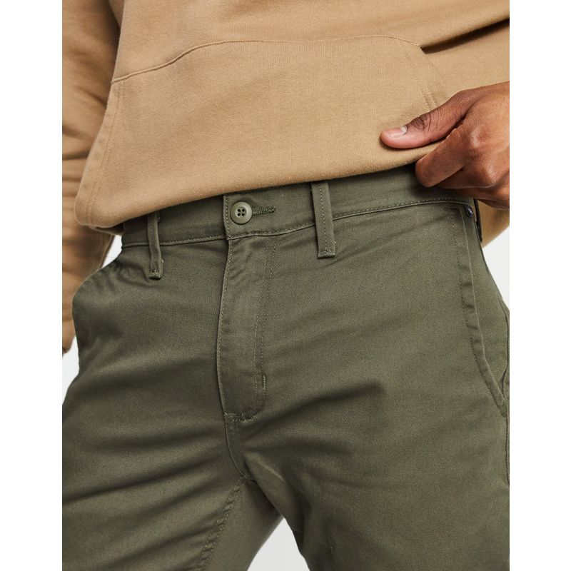 Pantaloni e chino Uomo Vans Authentic - Chino slim fit verde scuro