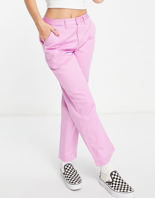 Vans pants womens deals Pink