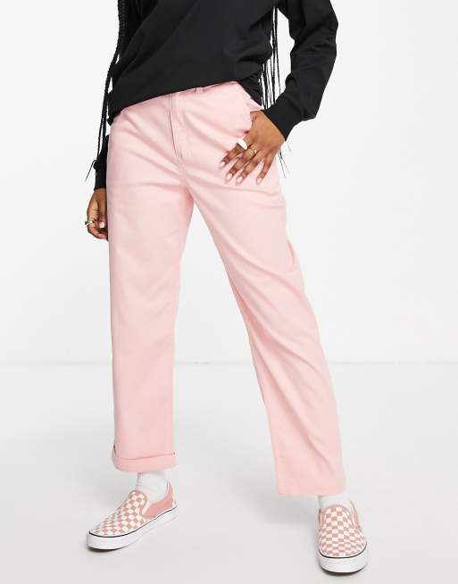 Vans pants hot sale Pink