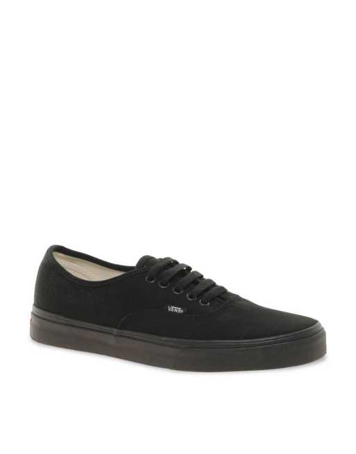 Black on sale flat vans