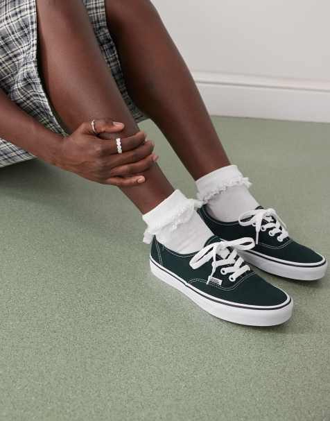 Vans Authentic - Colour Theory - Mørkegrønne sneakers - view 1