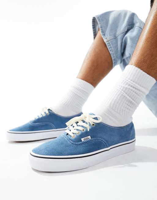 Vans authentic denim blue sale