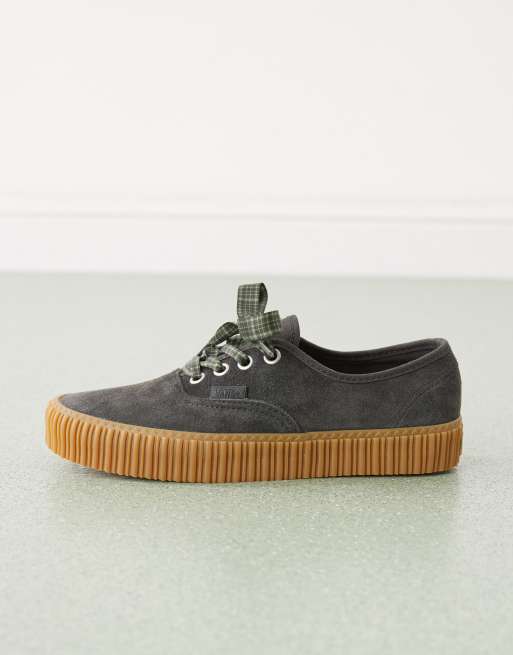 Vans Authentic Creeper – Creeper-Sneaker in Schwarz mit Gummisohle und bedruckten Schnürsenkeln, 2 von 4