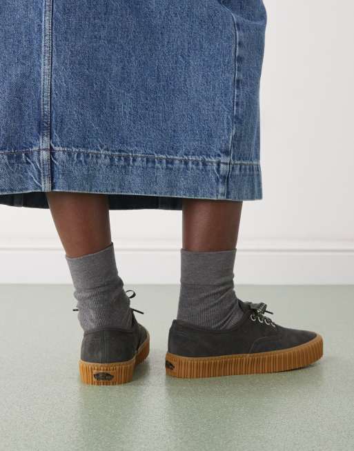 Vans Authentic Creeper – Creeper-Sneaker in Schwarz mit Gummisohle und bedruckten Schnürsenkeln, 3 von 4