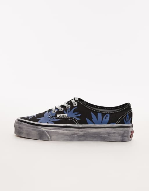Vans Authentic – Czarne buty sportowe we wzór w palmy, 2 z 5