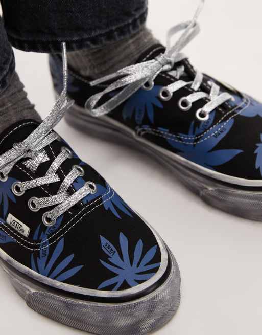Vans Authentic – Czarne buty sportowe we wzór w palmy, 5 z 5