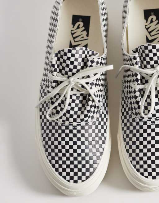 Vans Authentic – Czarno-białe buty sportowe w drobną szachownicę, 3 z 5