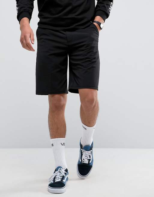 Black vans hot sale and shorts