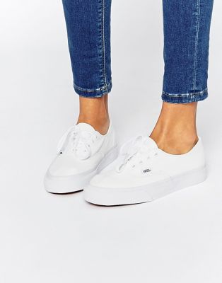 vans authentic trainers in white