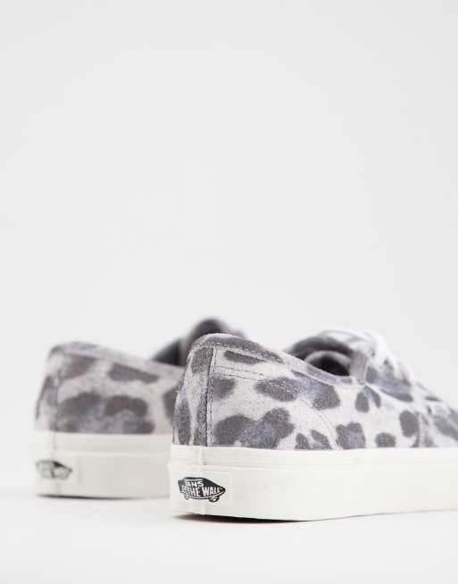 Grey vans with leopard print sale