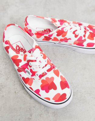 pink and white vans shoes