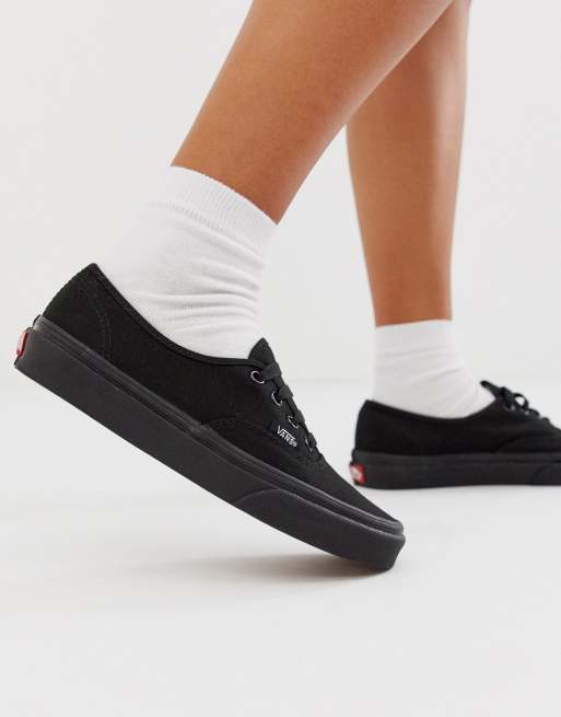 Meyella Tradition Afhængighed Vans Authentic - helt sorte sneakers | Gabinetecivil-al